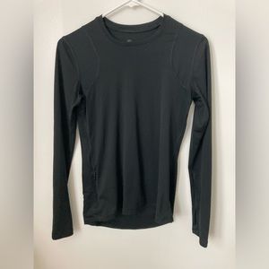 Champion, Long-sleeve Shirt w/ Thumbhole, Stretchy, Size XS, Black, (Women)